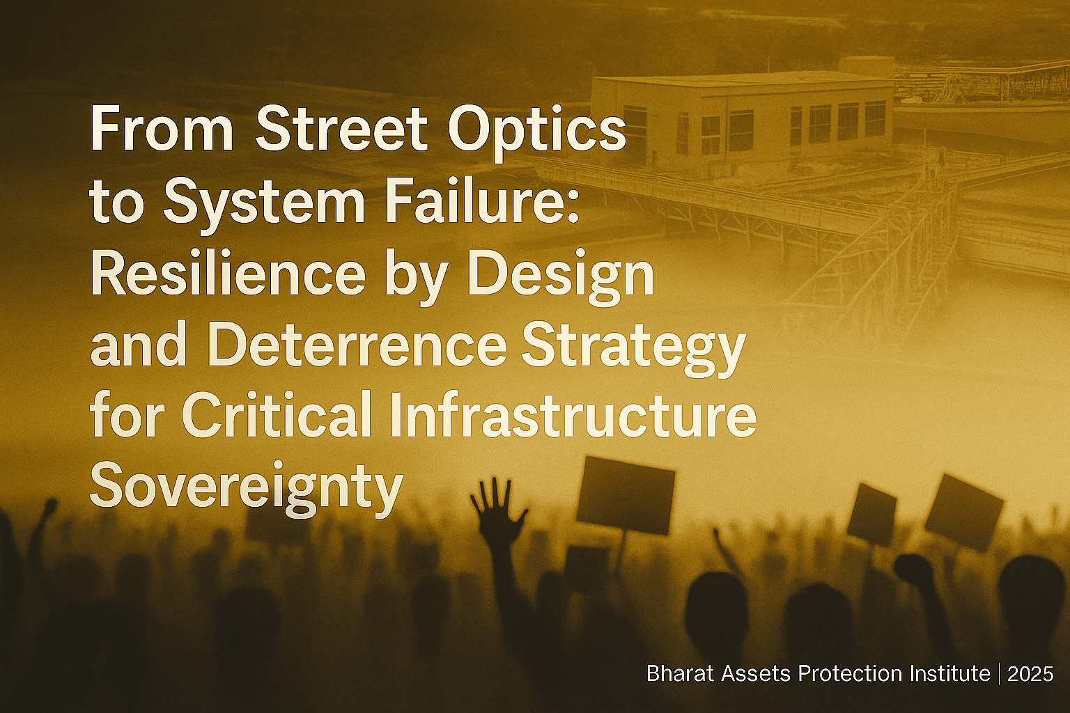 From Street Optics to System Failure: Resilience by Design and Deterrence Strategy for Critical Infrastructure Sovereignty